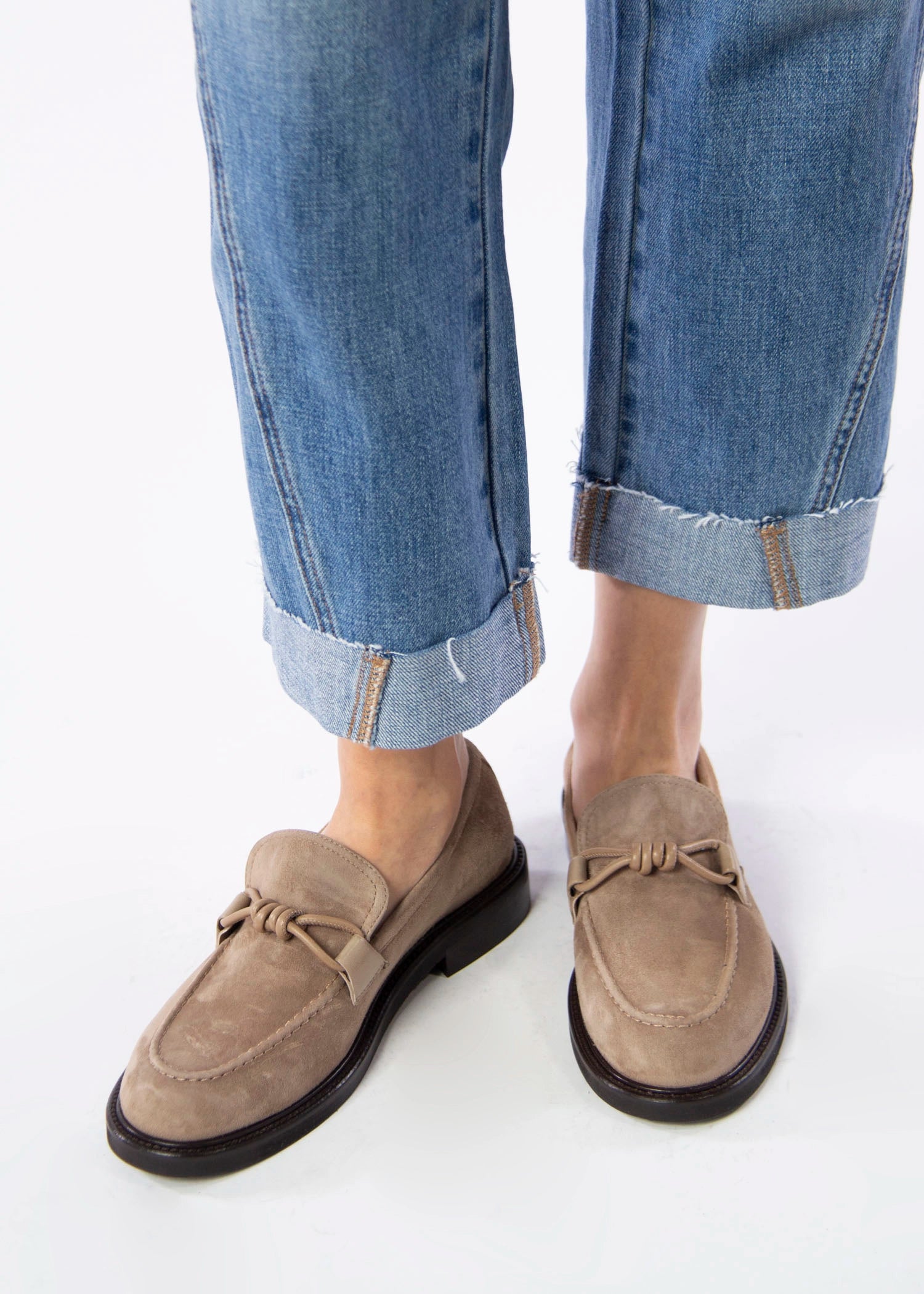 swatch_Taupe Suede mara bini frida loafer