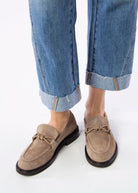 swatch_Taupe Suede mara bini frida loafer