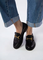 swatch_Black Leather mara bini frida leather loafer