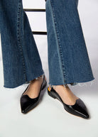 swatch_Black Leather mara bini milena leather flat