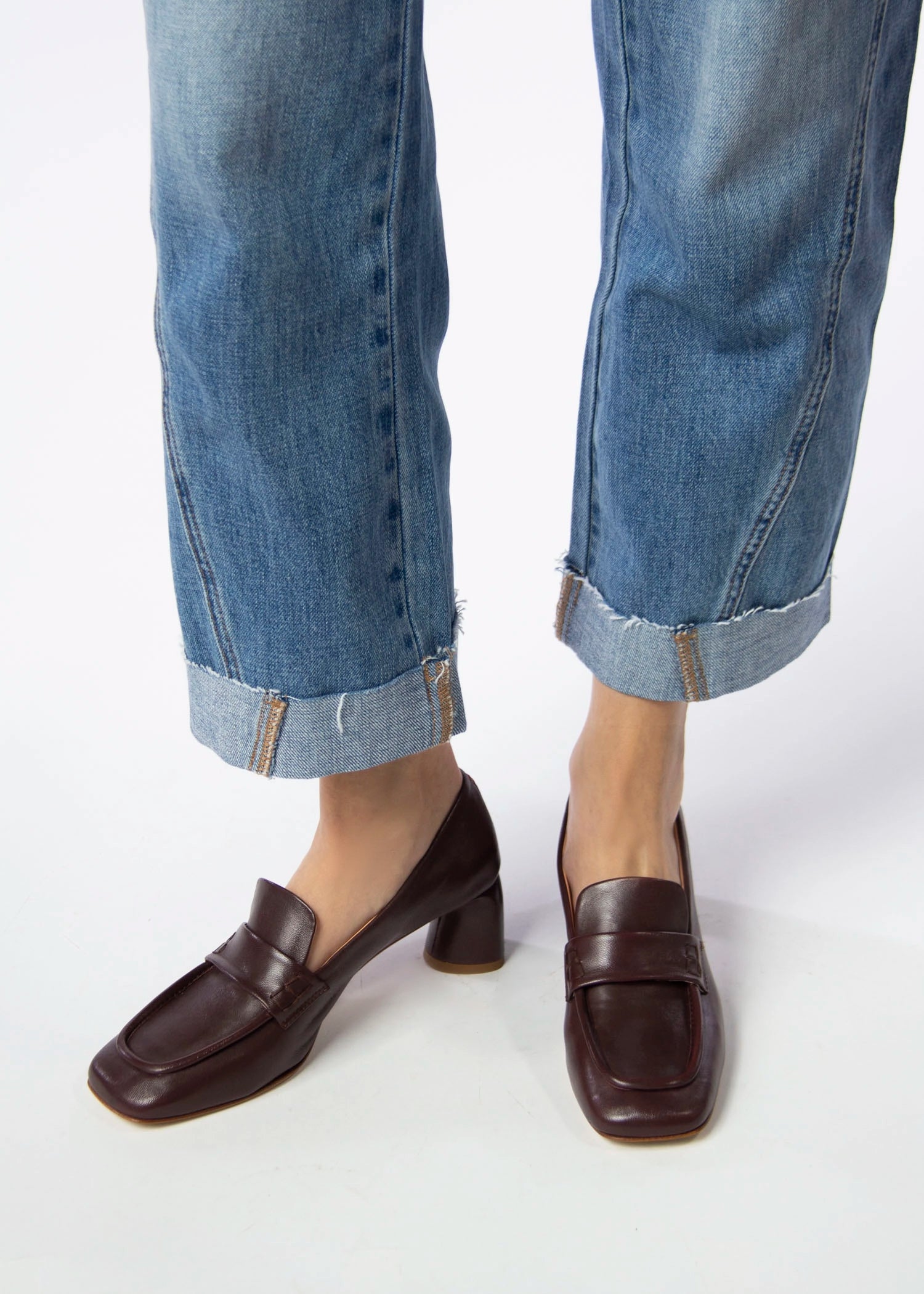 swatch_Brown Leather halmanera heeled leather loafer