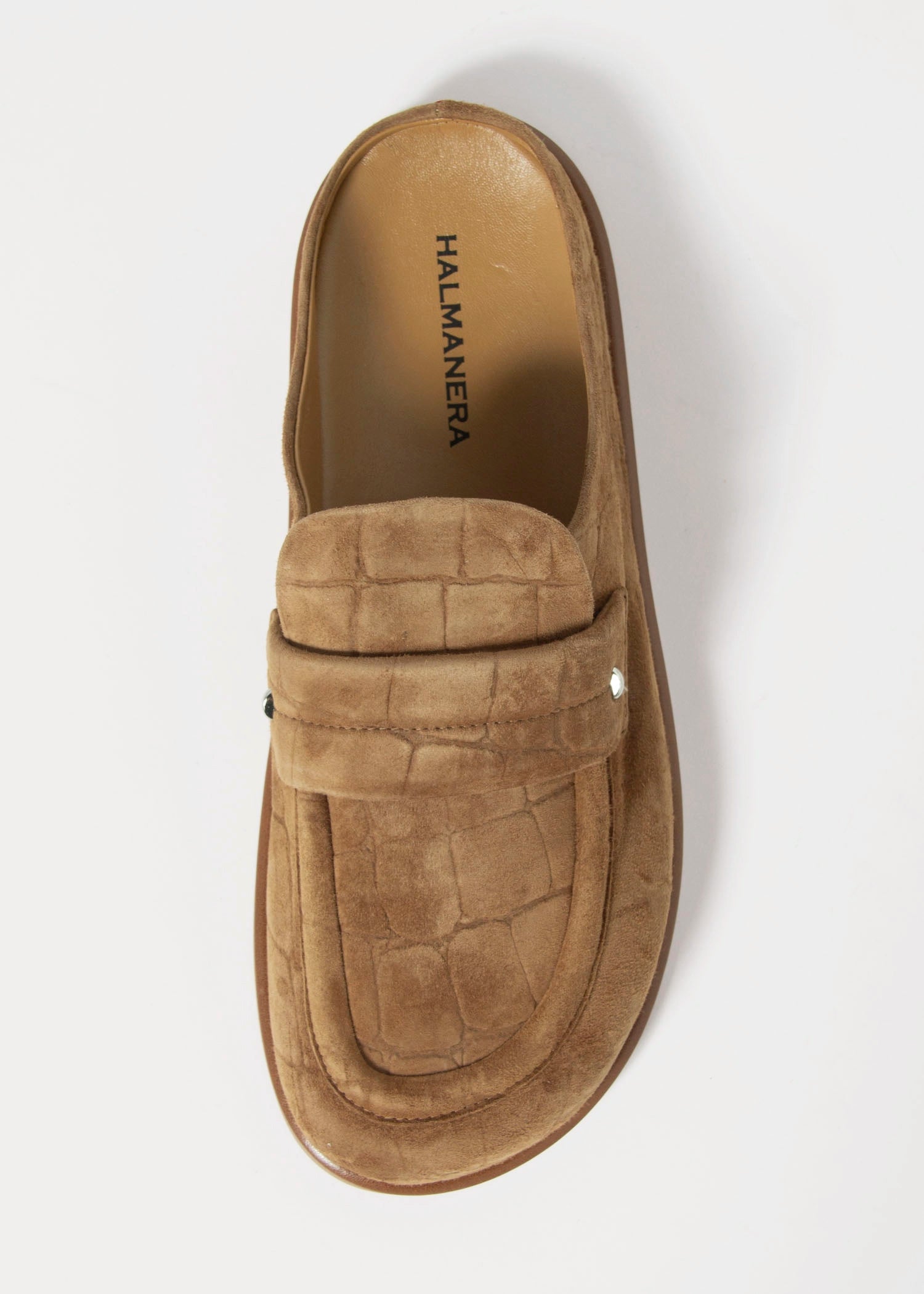 swatch_Caramel Croc halmanera ivet mule clog