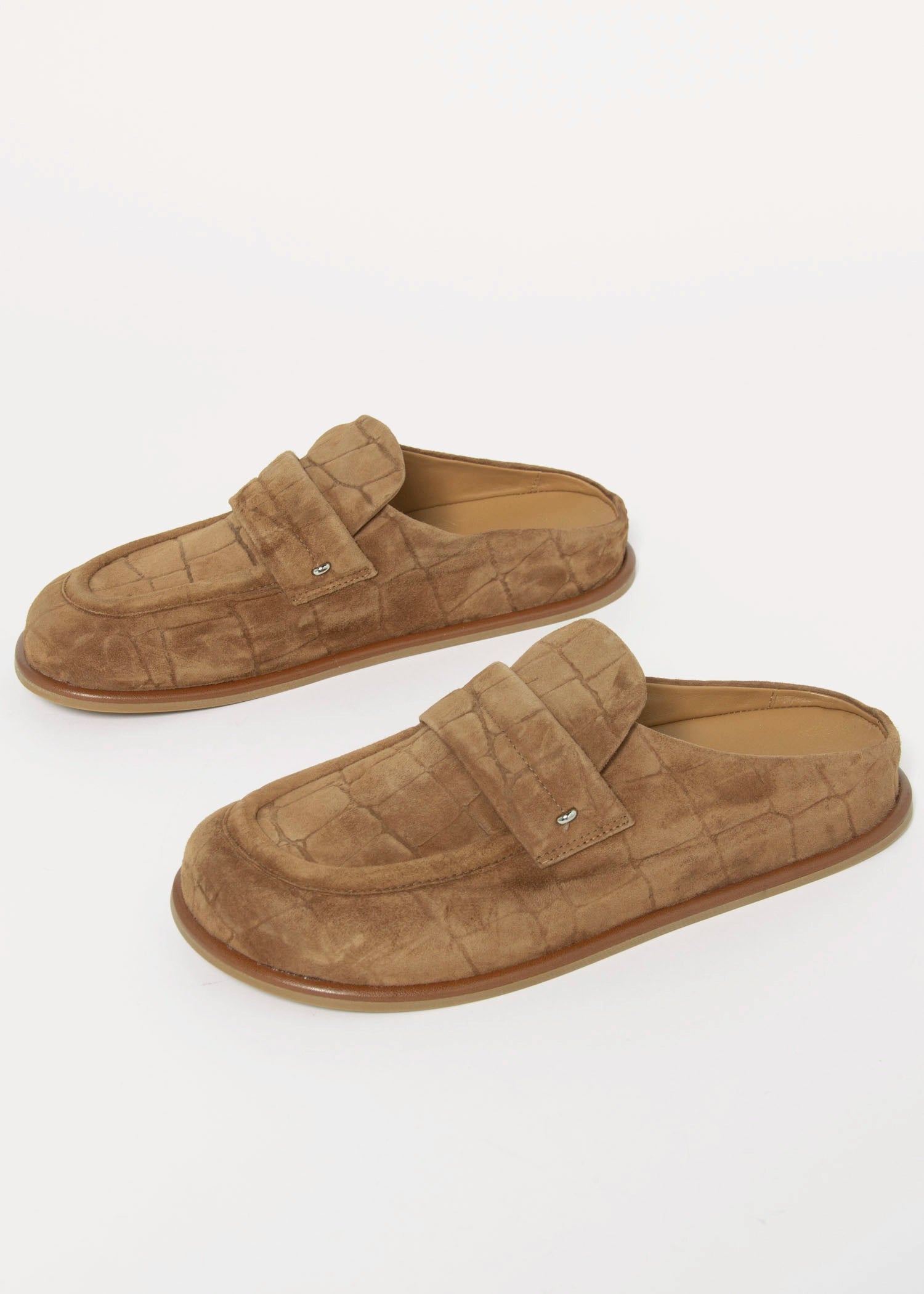 swatch_Caramel Croc halmanera ivet mule clog