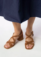 swatch_Brandy Suede l'idea block heel sandal