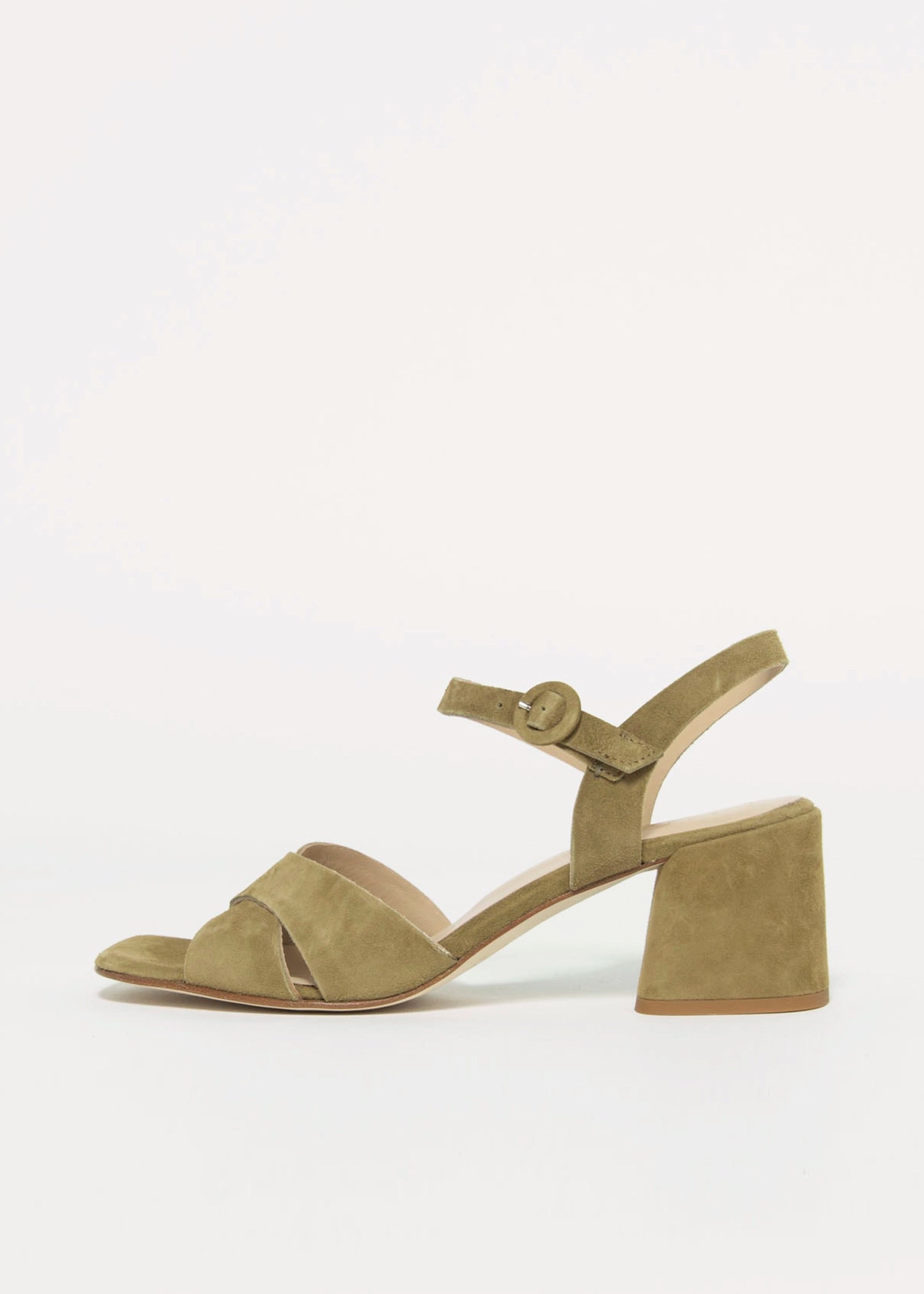 swatch_Olive Suede l'idea heeled sandal