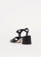 swatch_Black Leather l'idea heeled sandal