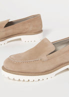 swatch_Camel Suede l'idea suede loafer