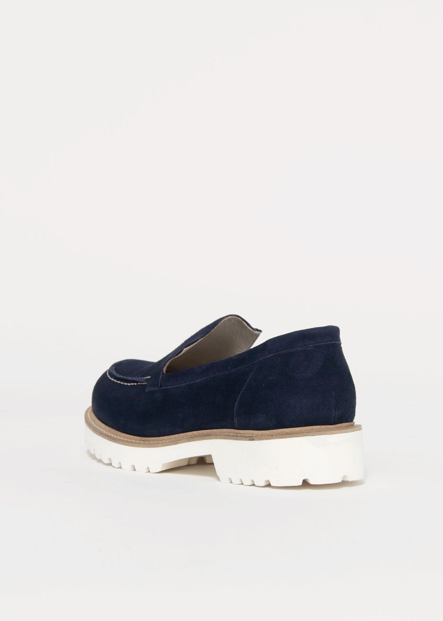 swatch_Navy Suede l'idea suede loafer