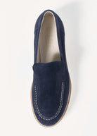 swatch_Navy Suede l'idea suede loafer