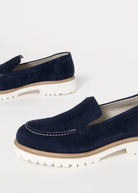swatch_Navy Suede l'idea suede loafer