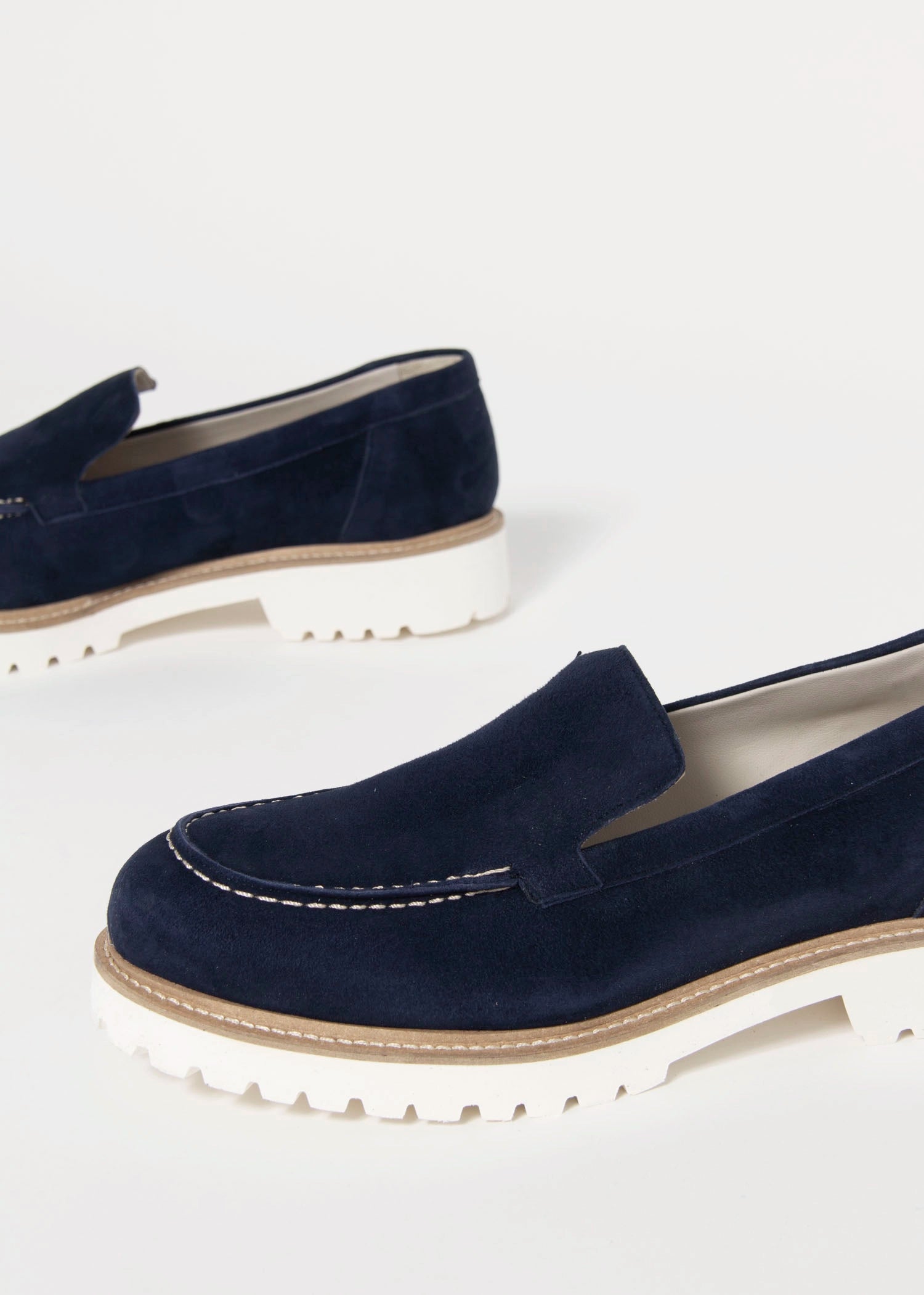 swatch_Navy Suede l'idea suede loafer