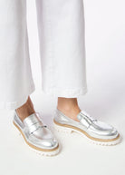 swatch_Silver Leather l'idea classic penny loafer