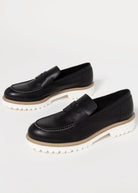 swatch_Black Leather l'idea classic penny loafer