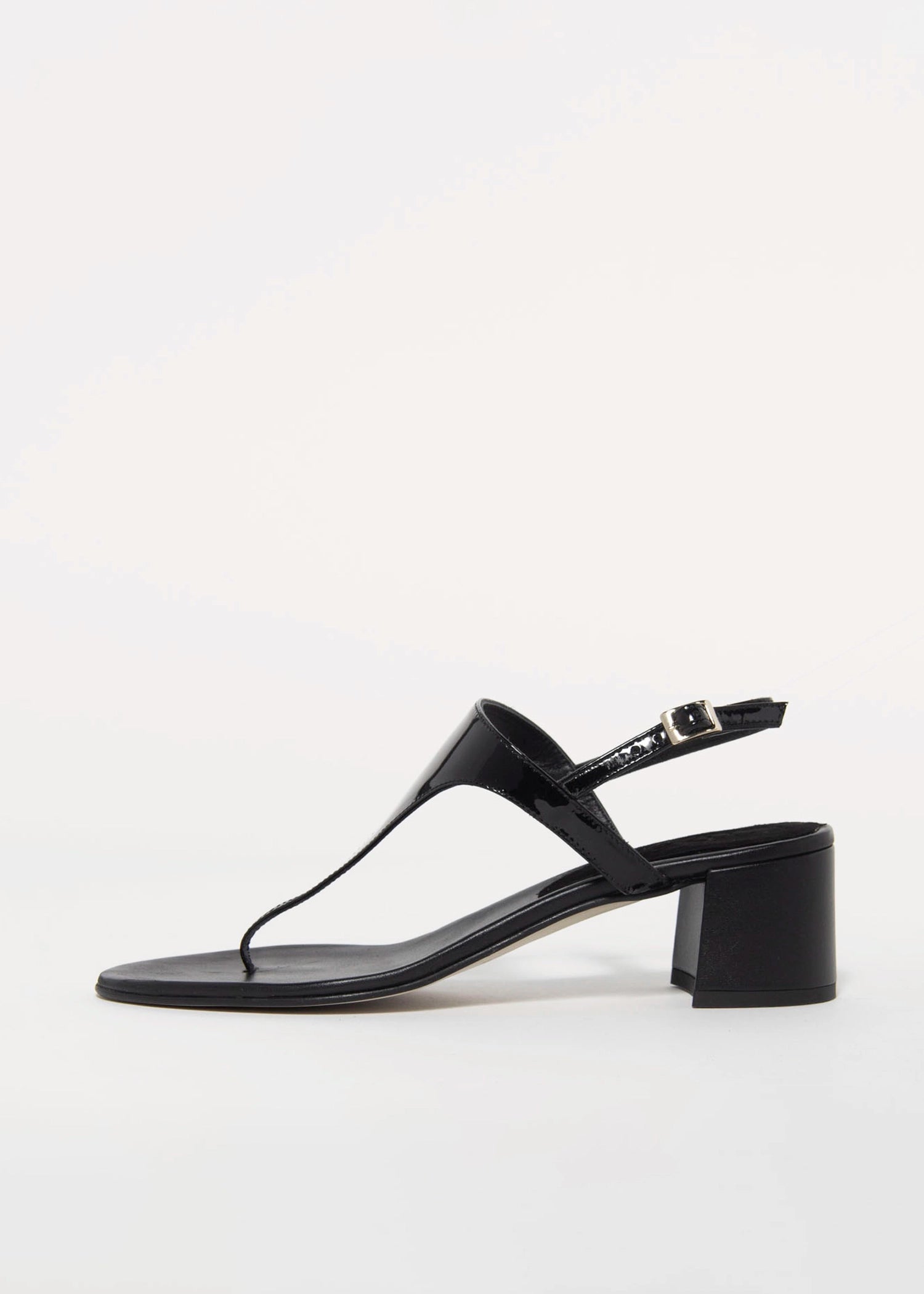 swatch_Black Patent l'idea doris thong sandal