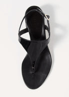 swatch_Black Patent l'idea doris thong sandal