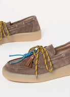 swatch_Taupe Suede charm suede loafer