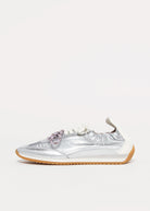 swatch_Silver l'idea metallic double lace sneaker