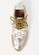 swatch_Platino l'idea metallic double lace sneaker