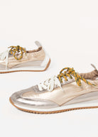swatch_Platino l'idea metallic double lace sneaker