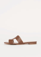 swatch_cuoio leather leather cutout sandal flat sandals
