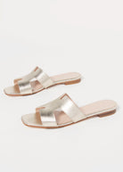 swatch_platino leather leather cutout sandal flat sandals