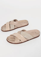 swatch_Beige Multi L'idea cross leather sandal