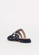 swatch_Navy Suede l'idea flat leather sandal
