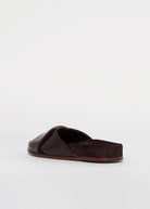 swatch_Brown Leather l'idea slide sandal