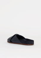 swatch_Navy Leather l'idea slide sandal