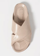 swatch_Beige Leather l'idea twist leather sandal