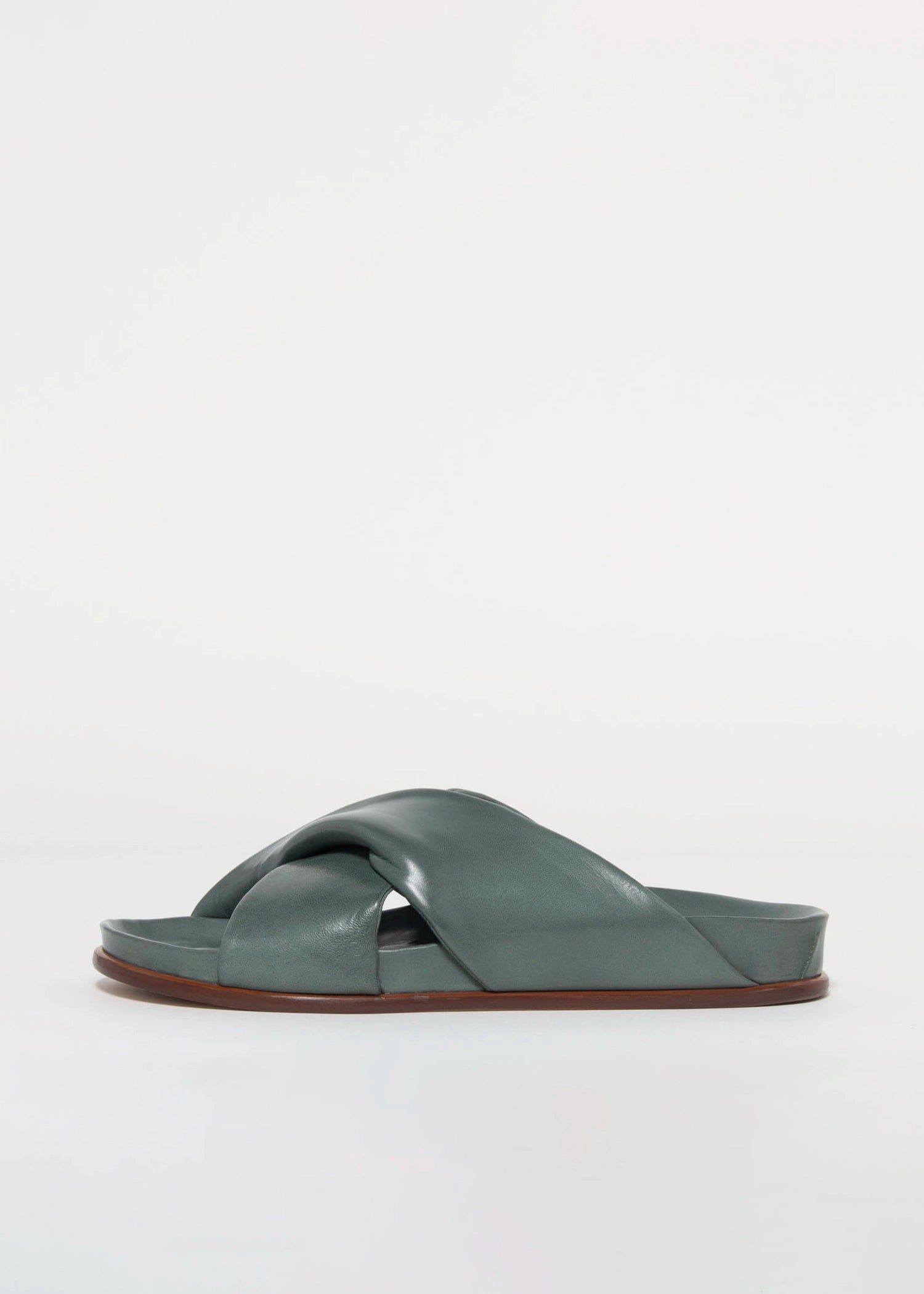 swatch_Aqua Marine Leather l'idea twist leather sandal