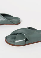 swatch_Aqua Marine Leather l'idea twist leather sandal