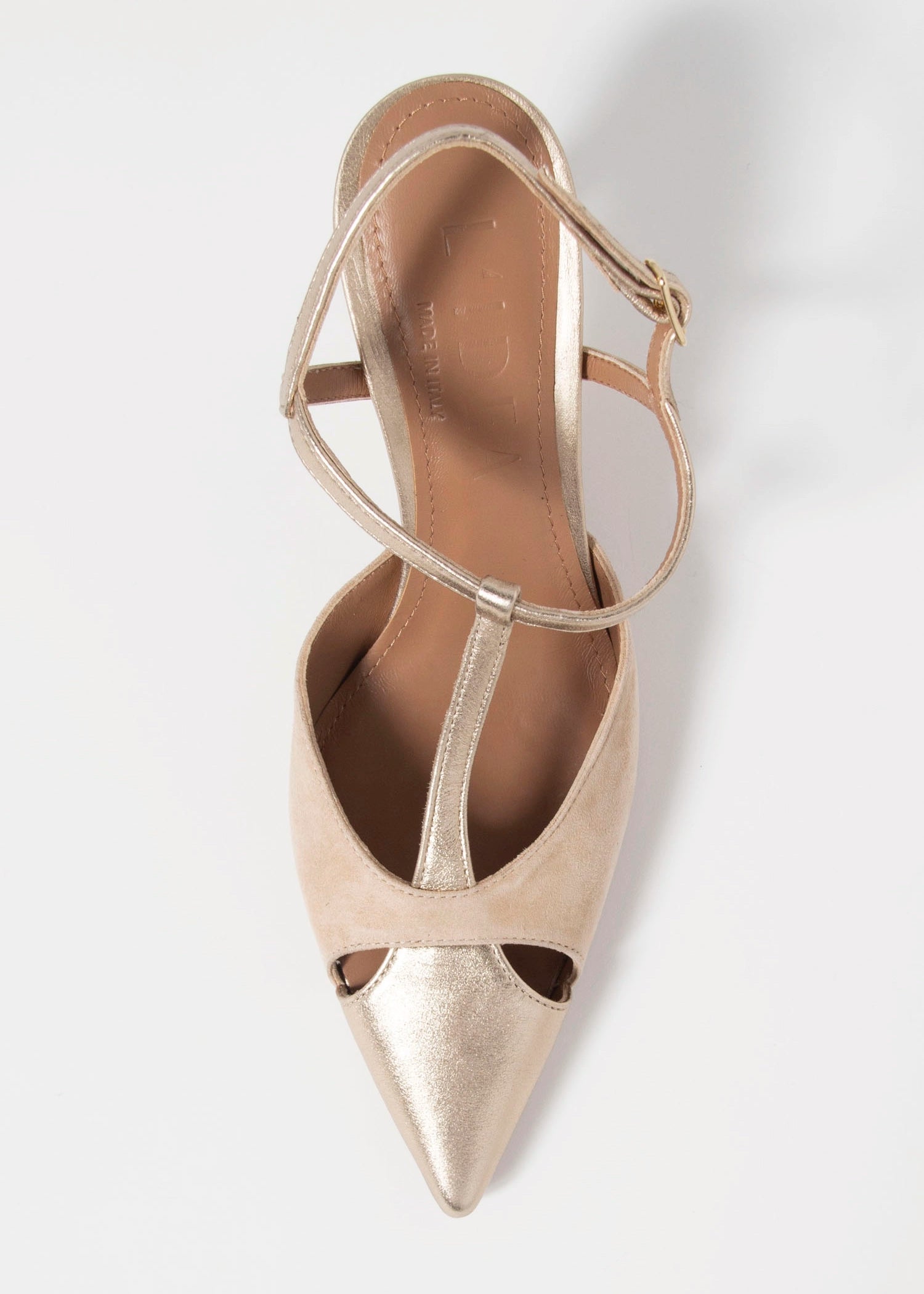 swatch_Sand/Platino l'idea pia leather pump