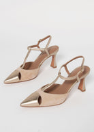 swatch_Sand/Platino l'idea pia leather pump