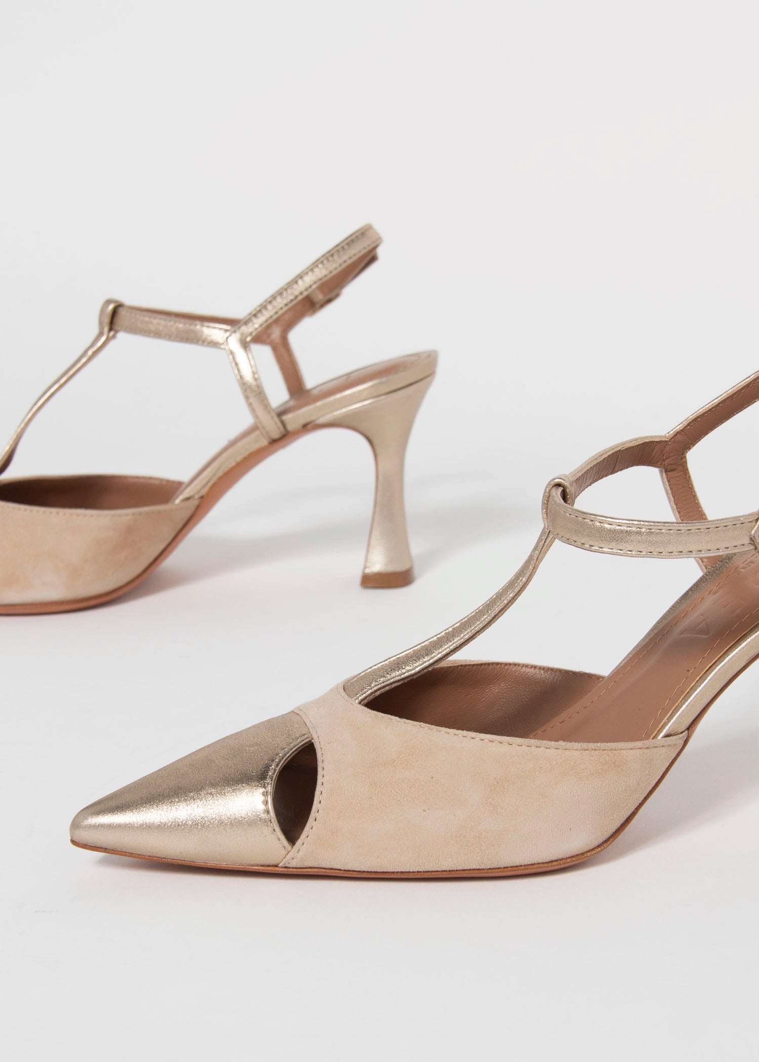 swatch_Sand/Platino l'idea pia leather pump