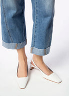 swatch_White Leather l'idea slingback pump