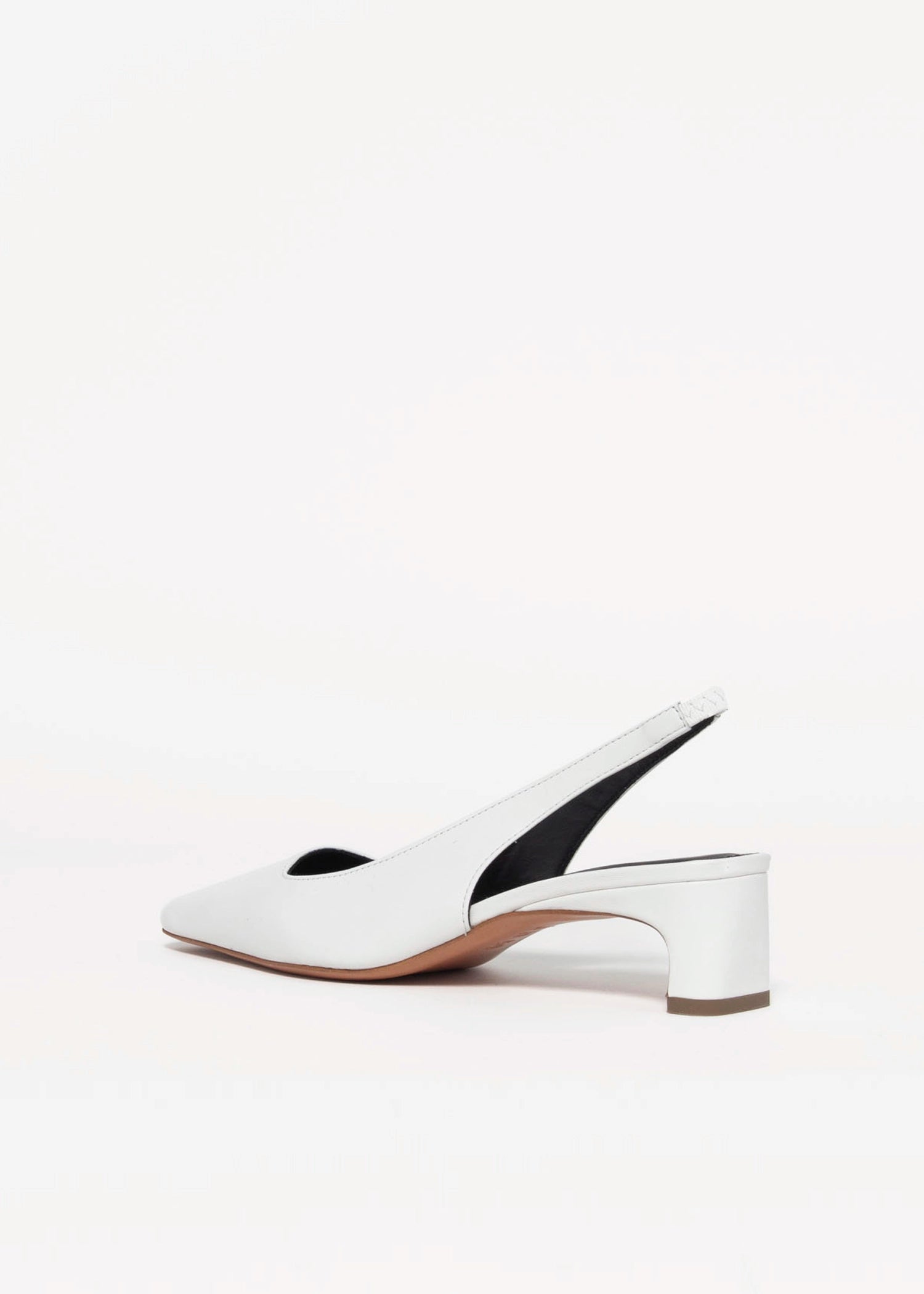 swatch_White Leather l'idea slingback pump