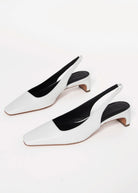 swatch_White Leather l'idea slingback pump