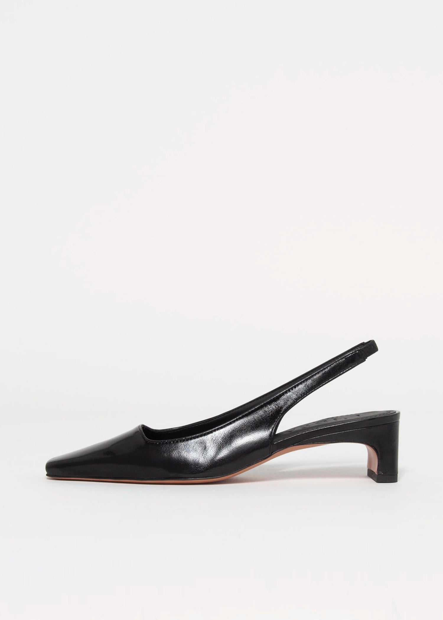 swatch_Black Leather l'idea slingback pump