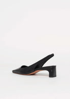 swatch_Black Leather l'idea slingback pump