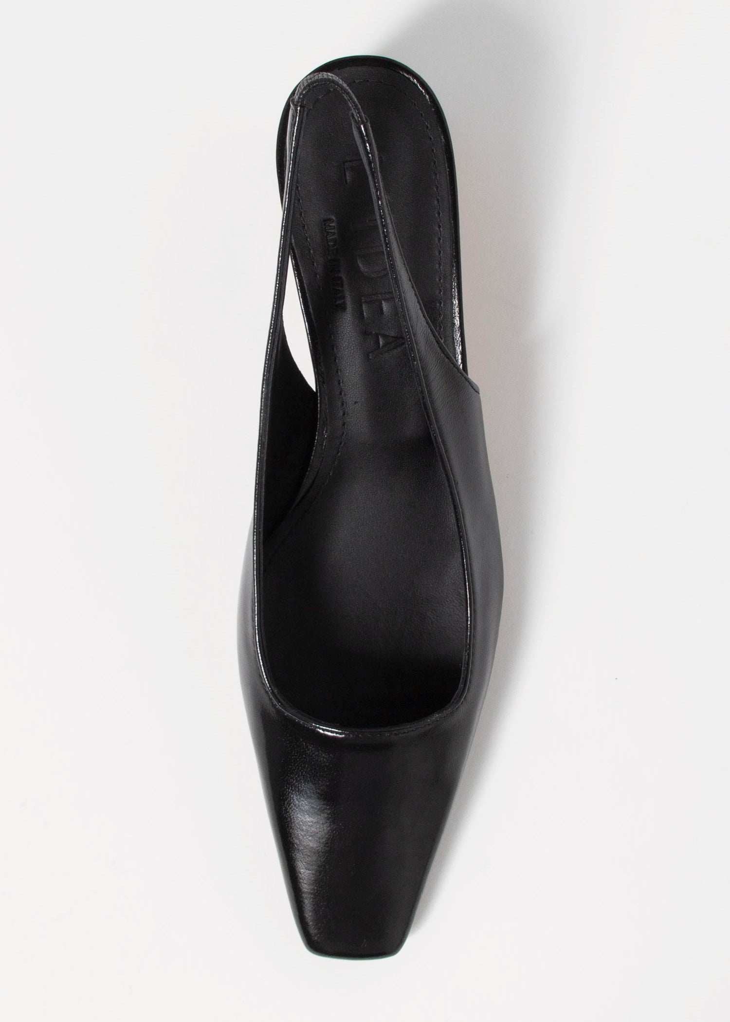 swatch_Black Leather l'idea slingback pump