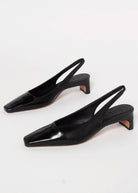 swatch_Black Leather l'idea slingback pump