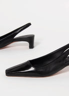 swatch_Black Leather l'idea slingback pump