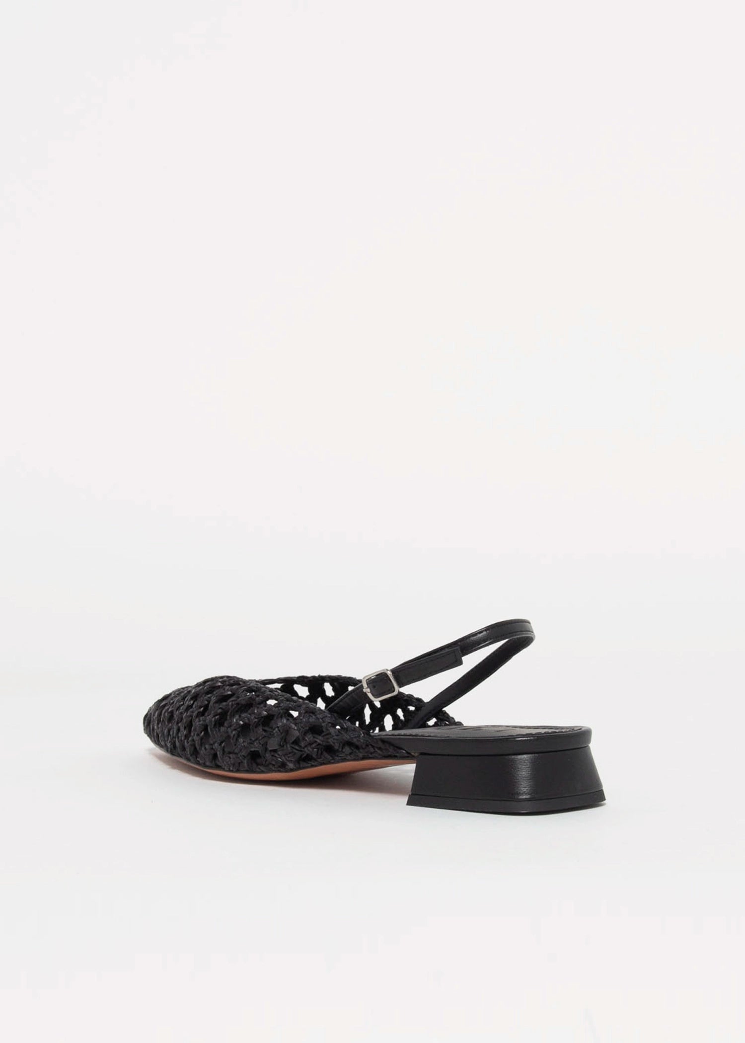 swatch_black leather lussy woven slingback flat shoes