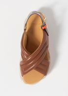 swatch_Brown Leather 4ccccees mellow mana platform sandal