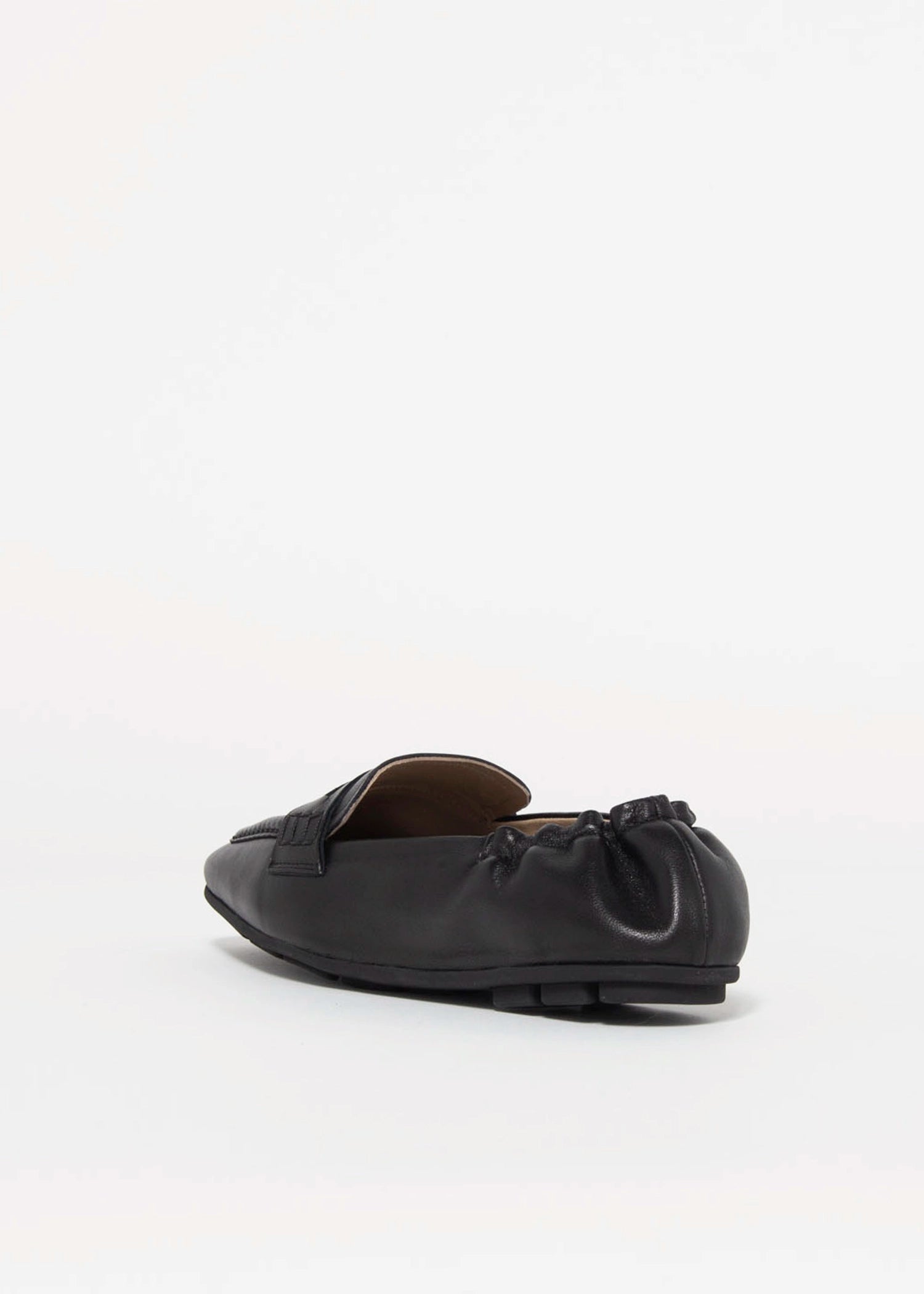 swatch_Black Leather driving moccasin loafers shoes