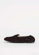 swatch_Brown Suede driving moccasin loafers shoes