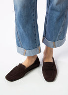 swatch_Brown Suede driving moccasin loafers shoes