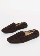 swatch_Brown Suede driving moccasin loafers shoes