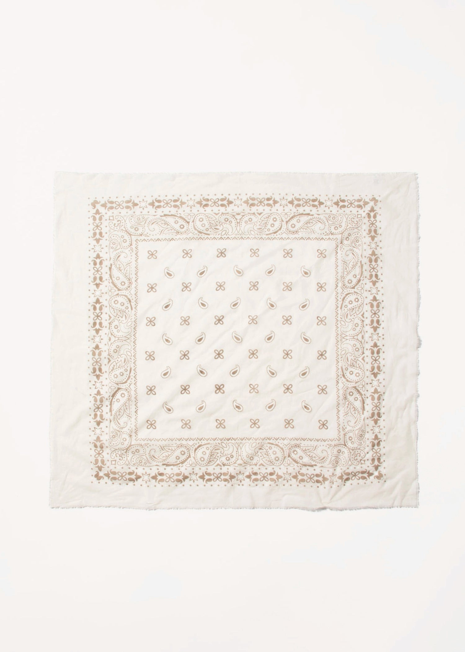 swatch_Beige cotton bandana scarf